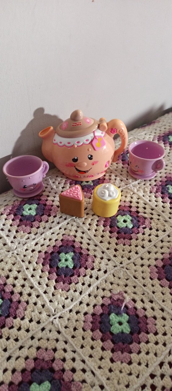 Pastel Pembe Çaydanlık Oyuncak Seti - Görsel 4