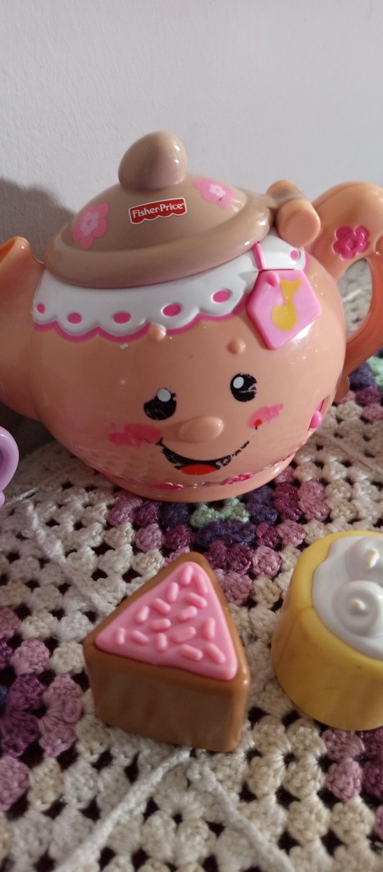 Pastel Pembe Çaydanlık Oyuncak Seti - Görsel 2