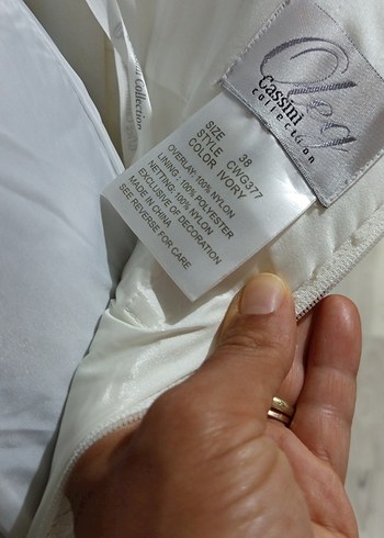 Dantel Detaylı Straplez Prenses Gelinlik - Görsel 8