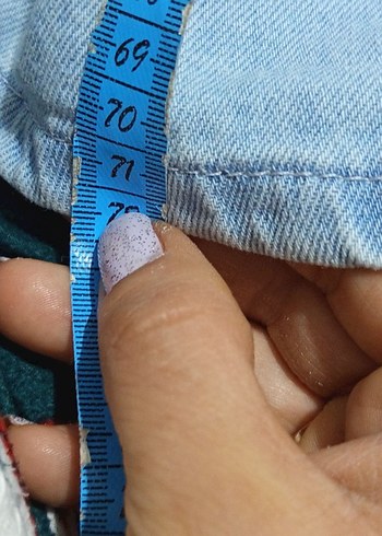 Düğmeli Mavi Denim Midi Salopet - Görsel 2