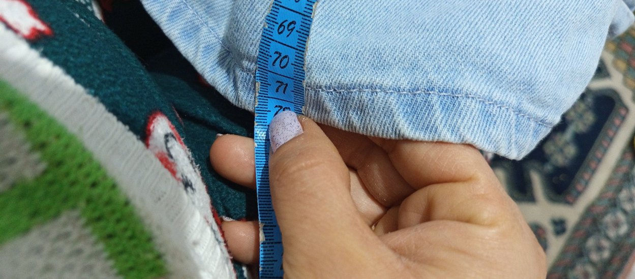 Düğmeli Mavi Denim Midi Salopet - Görsel 2