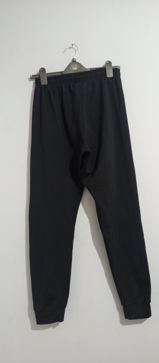 Kırmızı Şeritli Siyah Erkek Eşofman Altı - Görsel 2