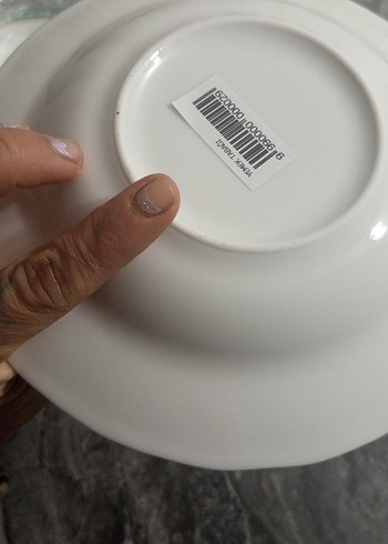 Mavi ve Gri Desenli Yemek Tabağı 6lı - Görsel 7