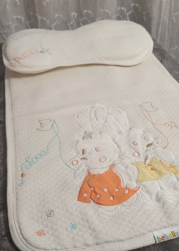 Nakışlı Bebek Battaniyesi, Beyaz, Pastel Tonlar - Görsel 9