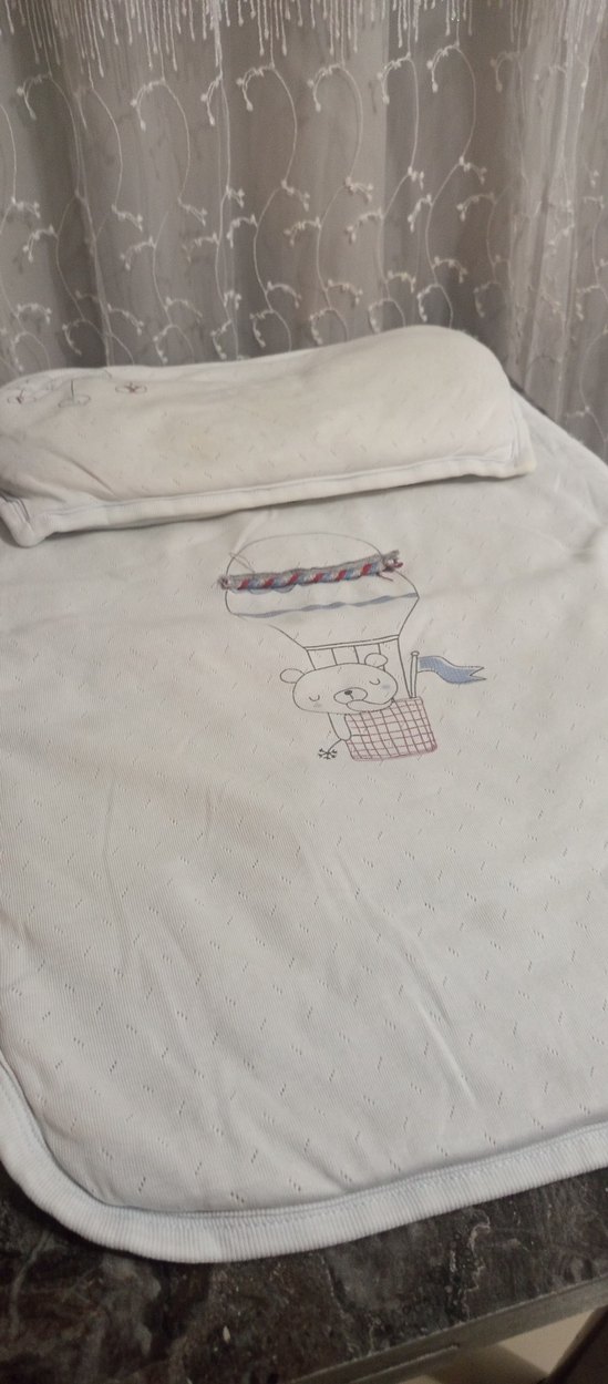 Nakışlı Bebek Battaniyesi, Beyaz, Pastel Tonlar - Görsel 4