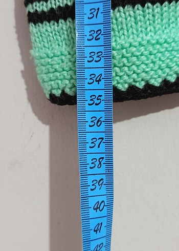 Nakışlı Turkuaz Kız Triko Yelek - Görsel 6