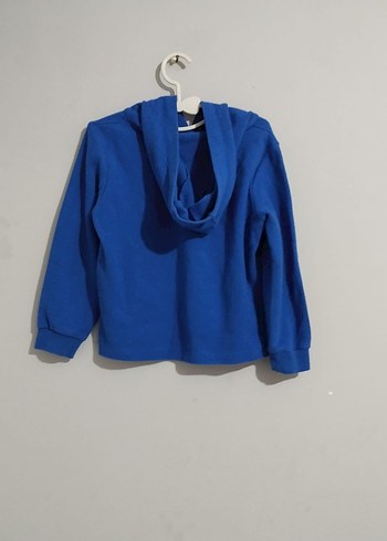 Mavi Kapüşonlu Çocuk Sweatshirt - Görsel 3