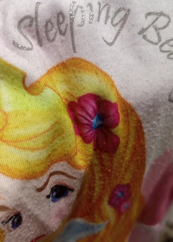 Kız Çocuk Pembe Baskılı Kısa Kollu Elbise - Görsel 8