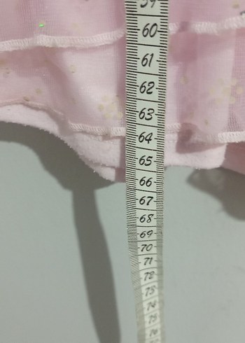 Kız Çocuk Pembe Baskılı Kısa Kollu Elbise - Görsel 5