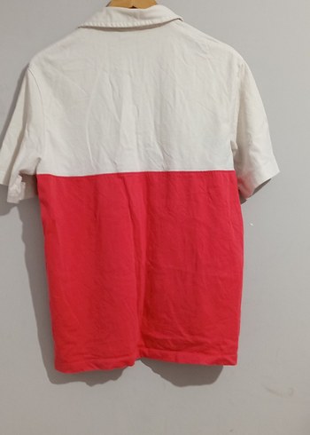 Erkek Beyaz-Kırmızı Polo Tişört - Görsel 6