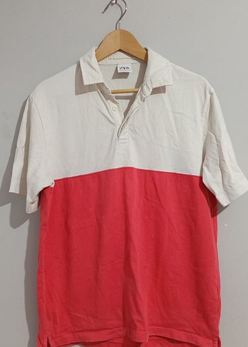 Erkek Beyaz-Kırmızı Polo Tişört - Görsel 2