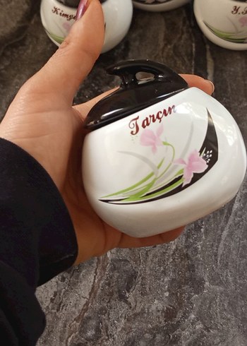 Beyaz Seramik Mutfak Saklama Kavanozları - Görsel 4