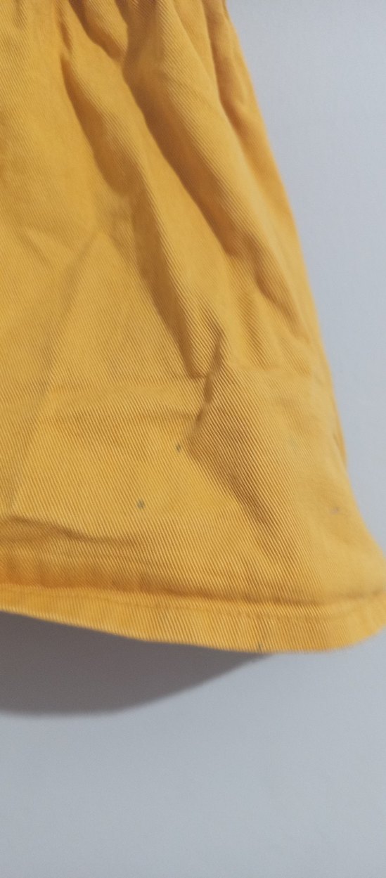 Sarı Nakışlı Kız Çocuk Elbisesi - Görsel 3