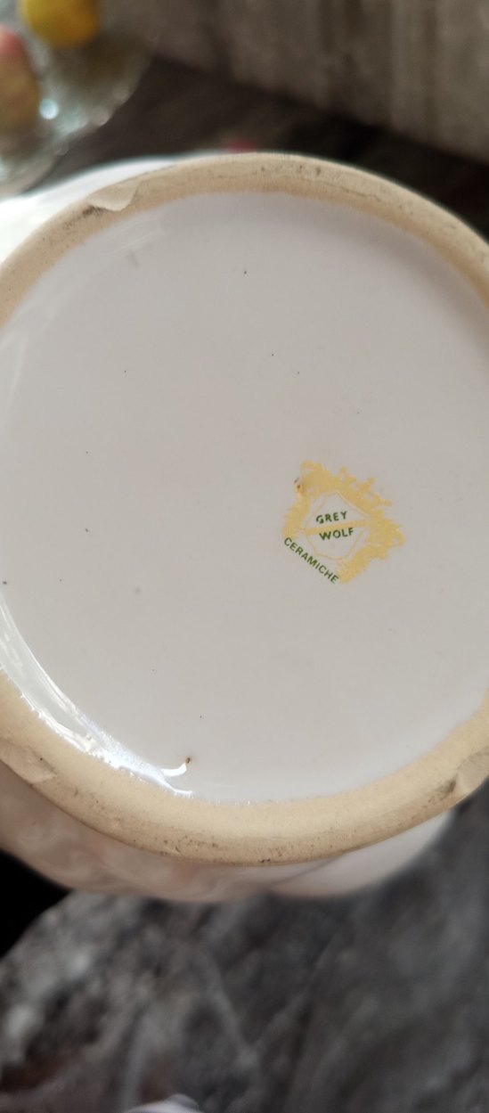 Beyaz Porselen Çiçek Desenli Demlik ve Sütlük - Görsel 4