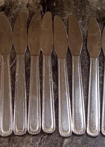 Parlak Bej Bıçak Seti - Görsel 2