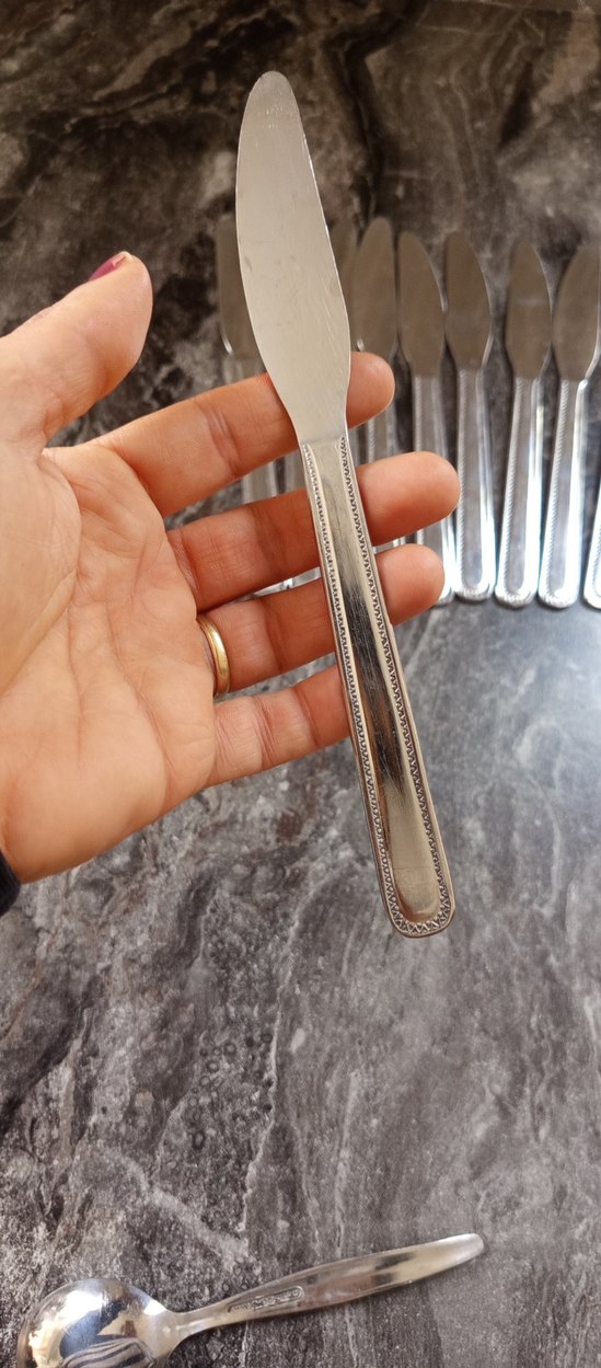 Parlak Bej Bıçak Seti - Görsel 4