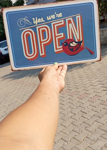 Yes, we're OPEN levha