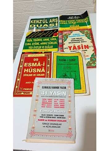 YASİN, ESMA-İ HÜSNA, KENZÜLARŞ KİTAPLARI