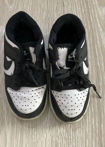 25 Beden beyaz Renk Nike Beyaz-Siyah Spor Ayakkabı Velcro