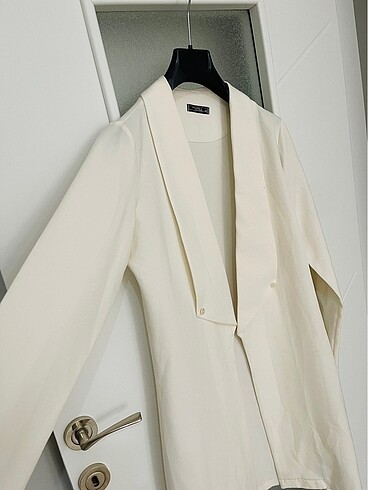 m Beden Beyaz Blazer ceket