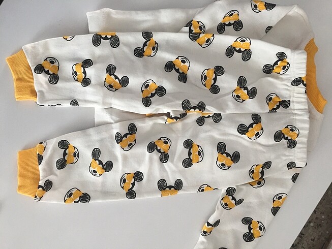 12-18 Ay Beden beyaz Renk Erkek çocuk pijama takımı