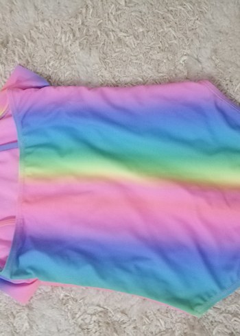 Pastel Renkli Batik Desenli Mayo