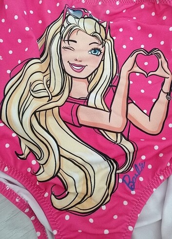 5 Yaş Beden pembe Renk Barbie mayo