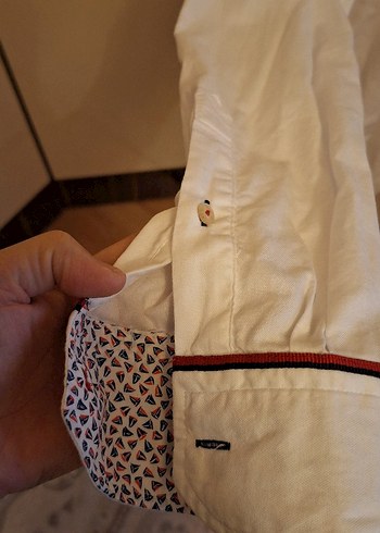 xl Beden Düğmeli Beyaz Erkek Gömlek ds damat