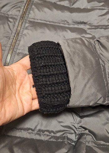 Gri Kapüşonlu Fermuarlı Kadın Mont - Görsel 2