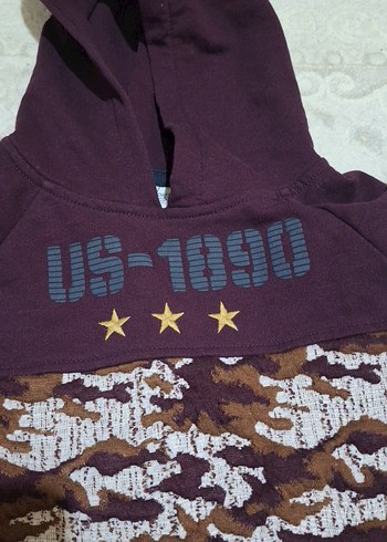 Kapüşonlu Kamuflaj Desenli Erkek Sweatshirt - Görsel 4