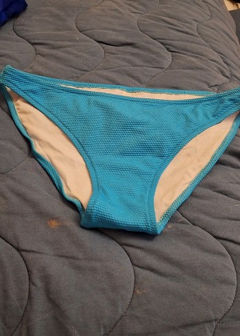 Mavi Kadın Bikini Altı, Fermuarlı, Sade Tasarım