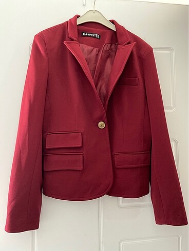 42 Beden Blazer ceket bordo renk