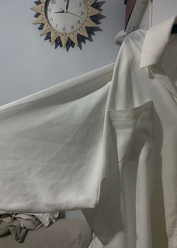l Beden sarı Renk Sarı Çiçek Desenli Düğmeli Kadın Gömlek