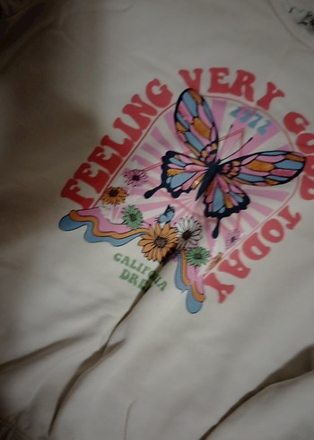 Çiçek Desenli Bohem Kız Sweatshirt - Görsel 3