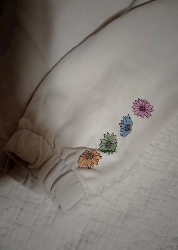 Çiçek Desenli Bohem Kız Sweatshirt - Görsel 2