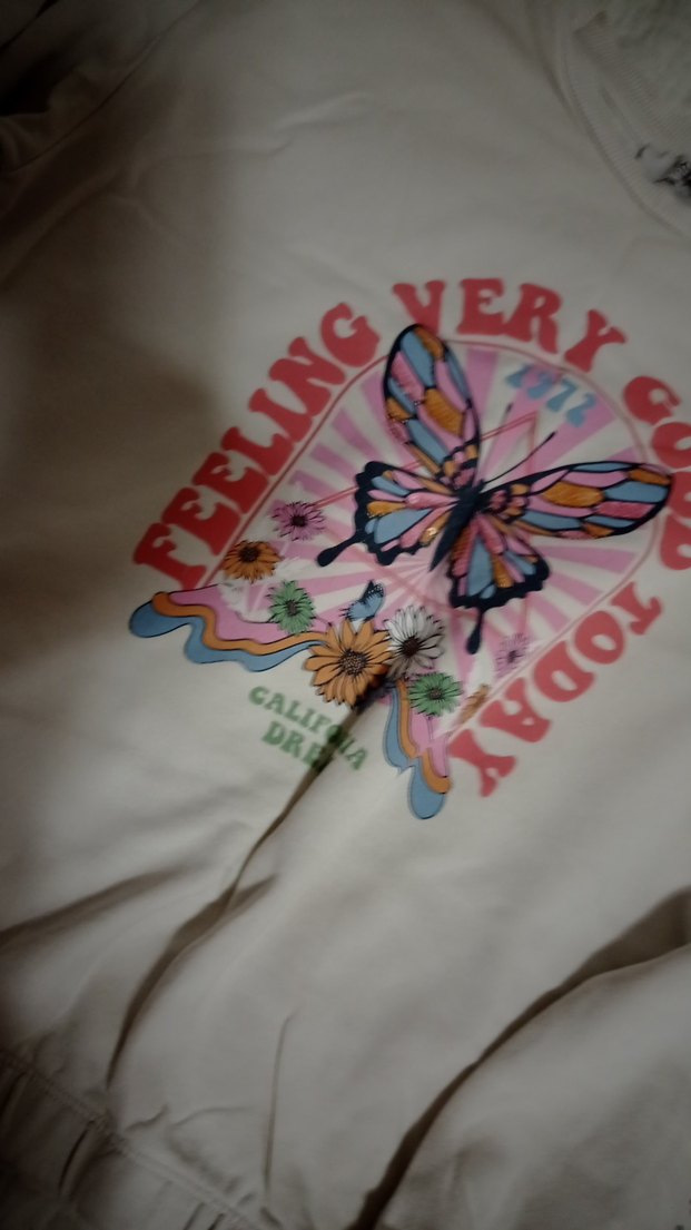 Çiçek Desenli Bohem Kız Sweatshirt - Görsel 3