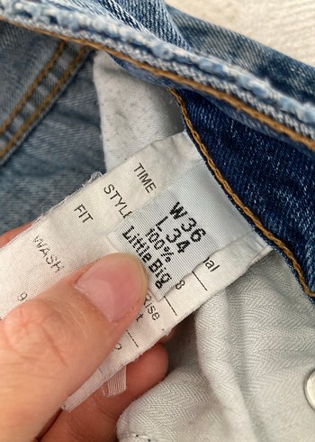 Düğmeli bol paça erkek pantolon - Görsel 4