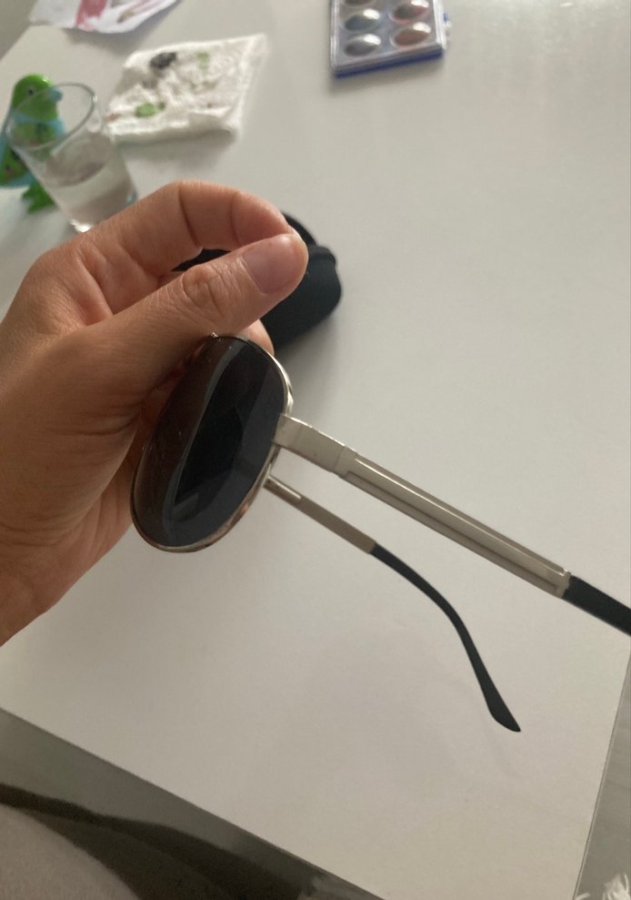 Gri Klasik erkek Güneş Gözlüğü Tokalı - Görsel 3