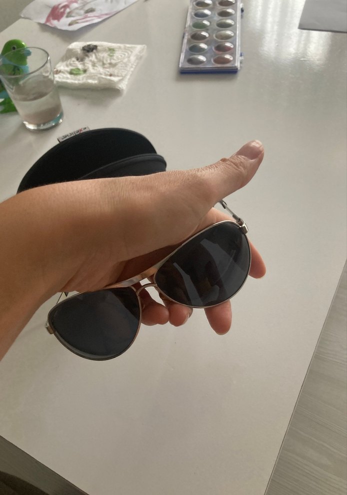 Gri Klasik erkek Güneş Gözlüğü Tokalı - Görsel 5