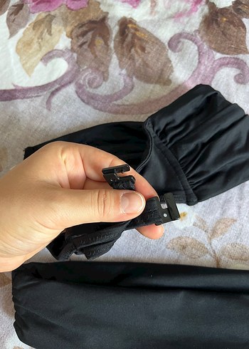 Diğer Siyah Strappy Gotik Bikini