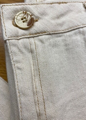 Lcw krem jean pantolon