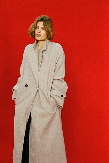Zara OVERSIZE YUMUŞAK KABAN