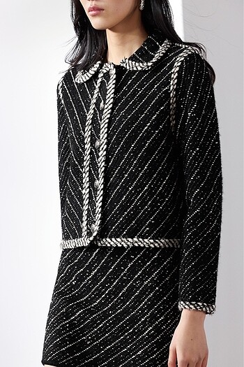 Zara Zara KONTRAST ÖRGÜ HIRKA