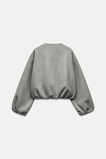 m Beden Zara ELASTİK KENARLI YUMUŞAK BOMBER CEKET