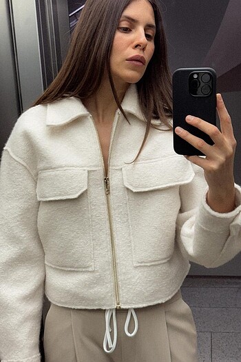 Zara Zara KISA BUKLE CEKET