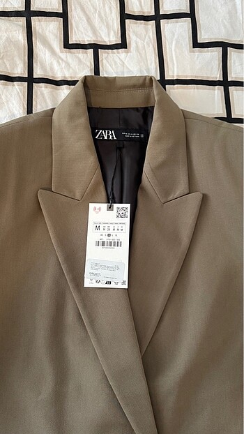 m Beden Zara KRUVAZE OVERSIZE BLAZER