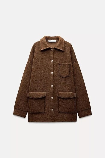 Zara DORE DÜĞMELİ TRİKO HIRKA