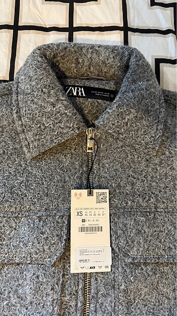 xs Beden Zara KISA BUKLE CEKET
