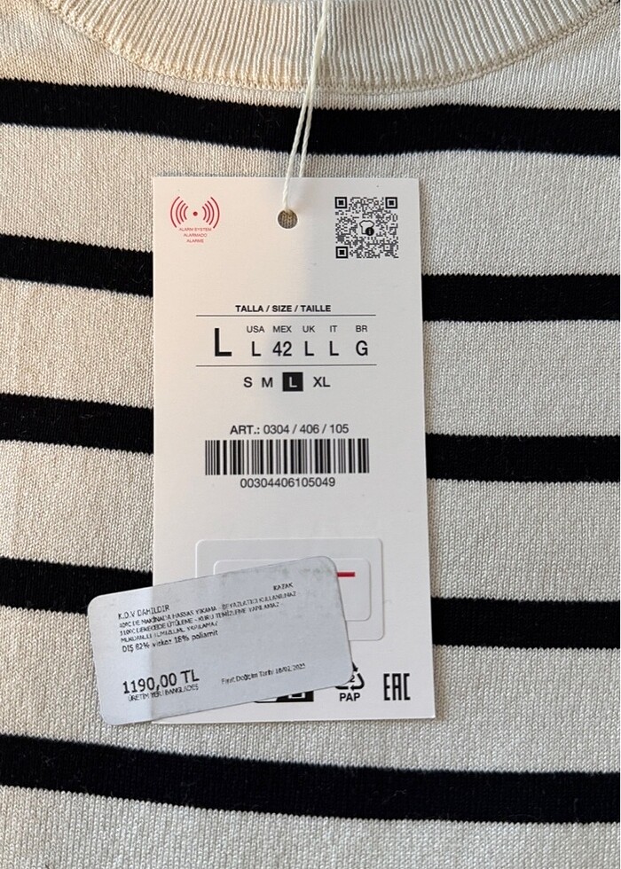 Zara DÖKÜMLÜ ÖRGÜ T-SHIRT - Görsel 5