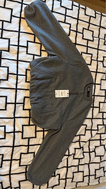s Beden Zara ELASTİK KENARLI YUMUŞAK BOMBER CEKET